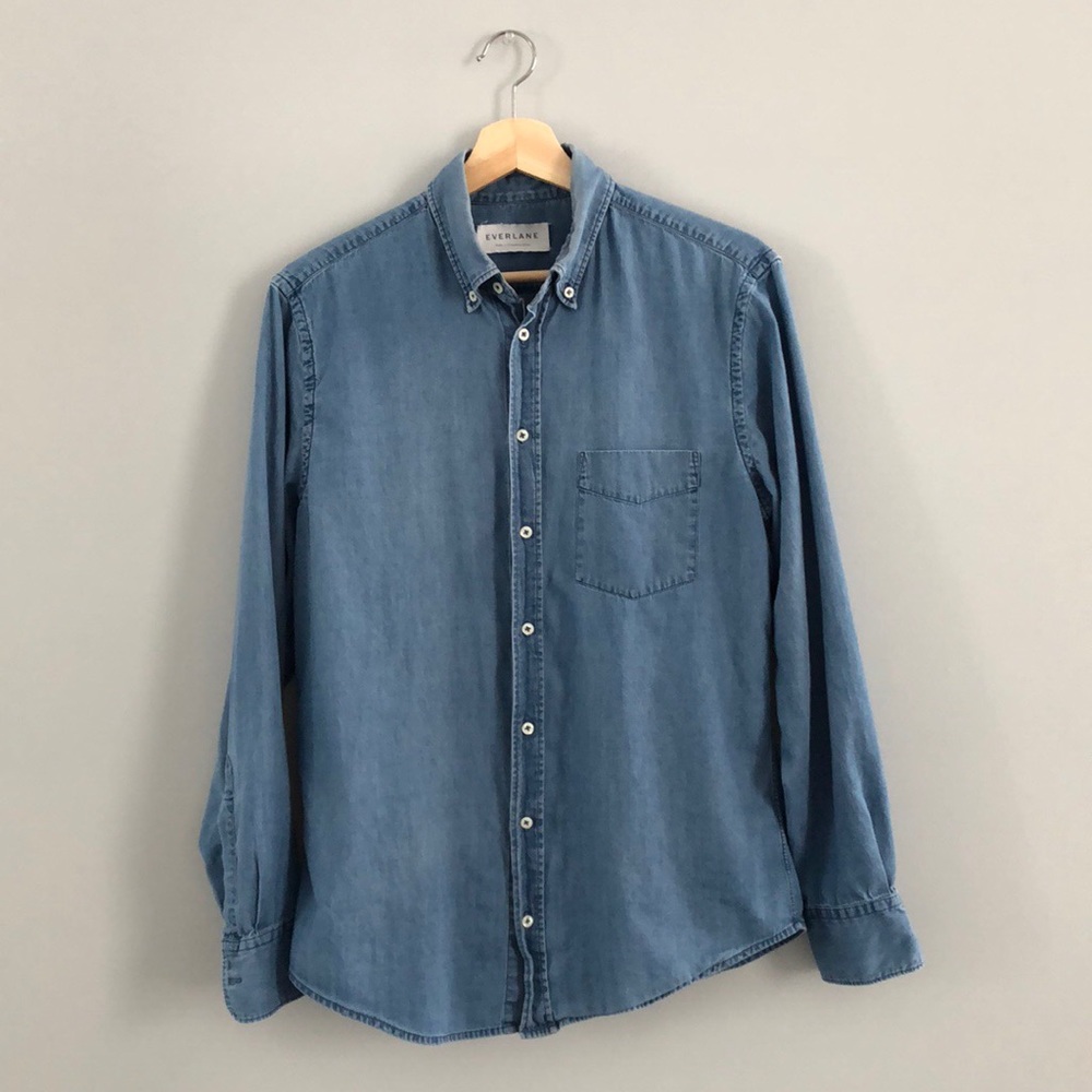 Everlane long sleeve denim shirt